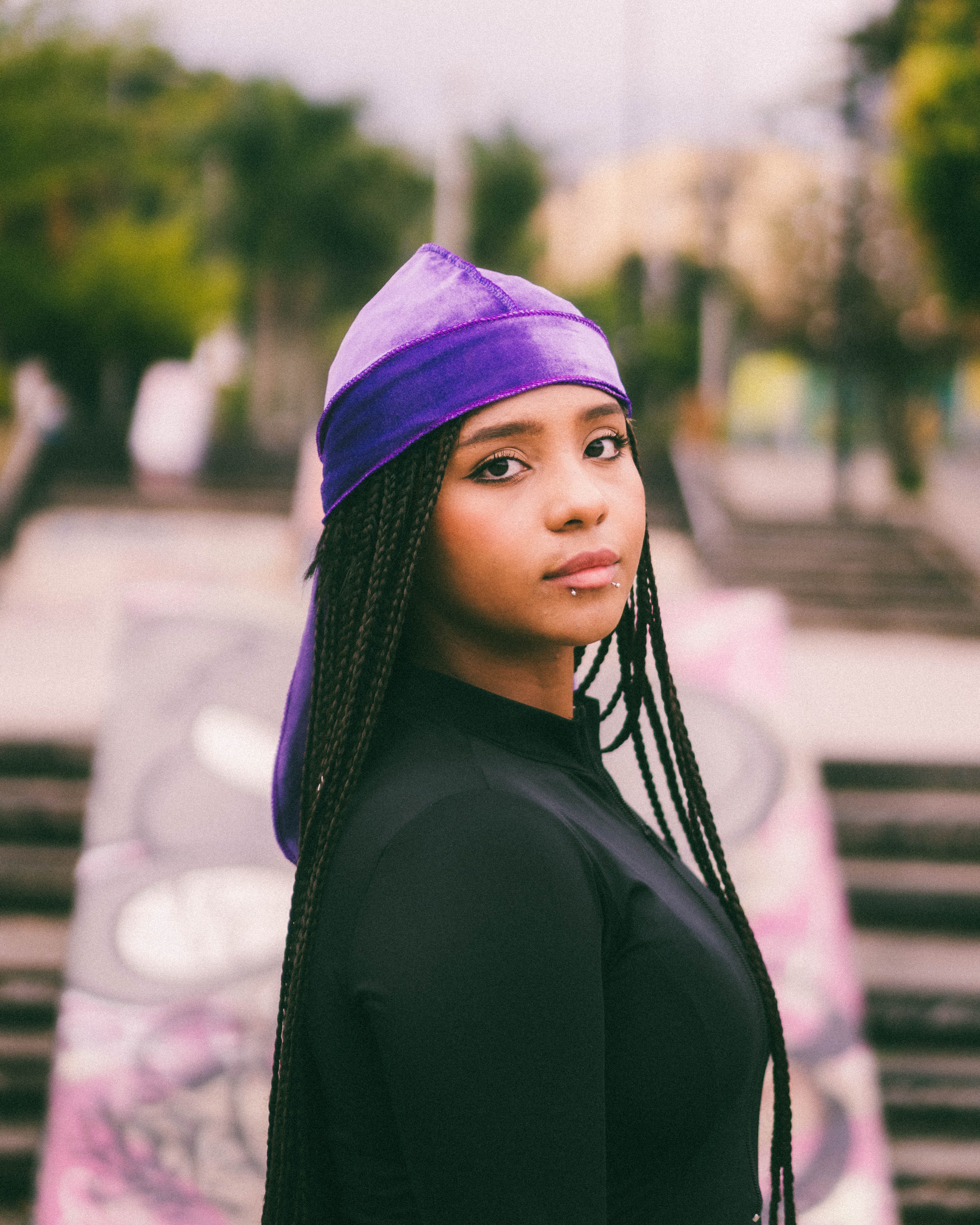 Durag velvet morado