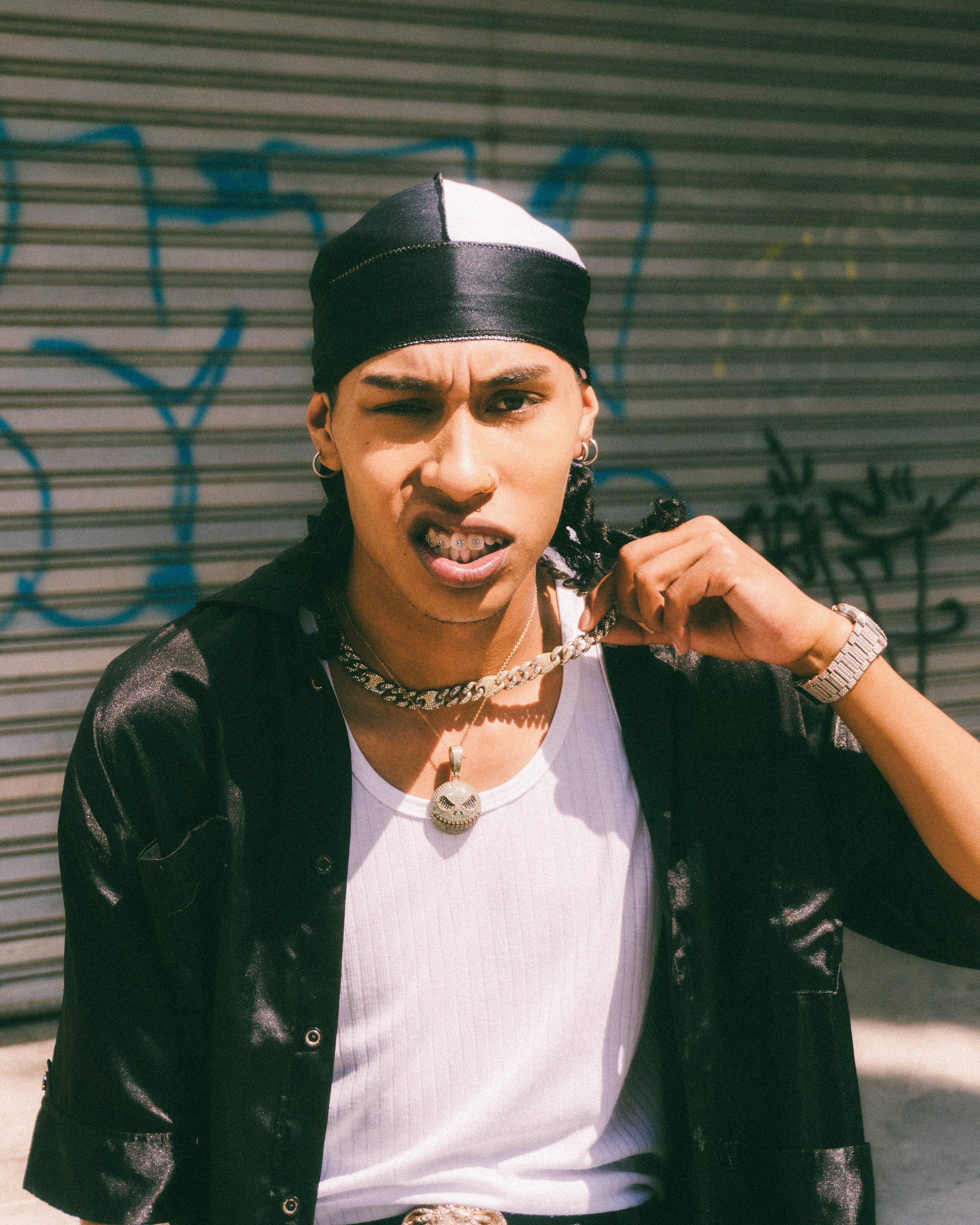 Durag combinado N/B
