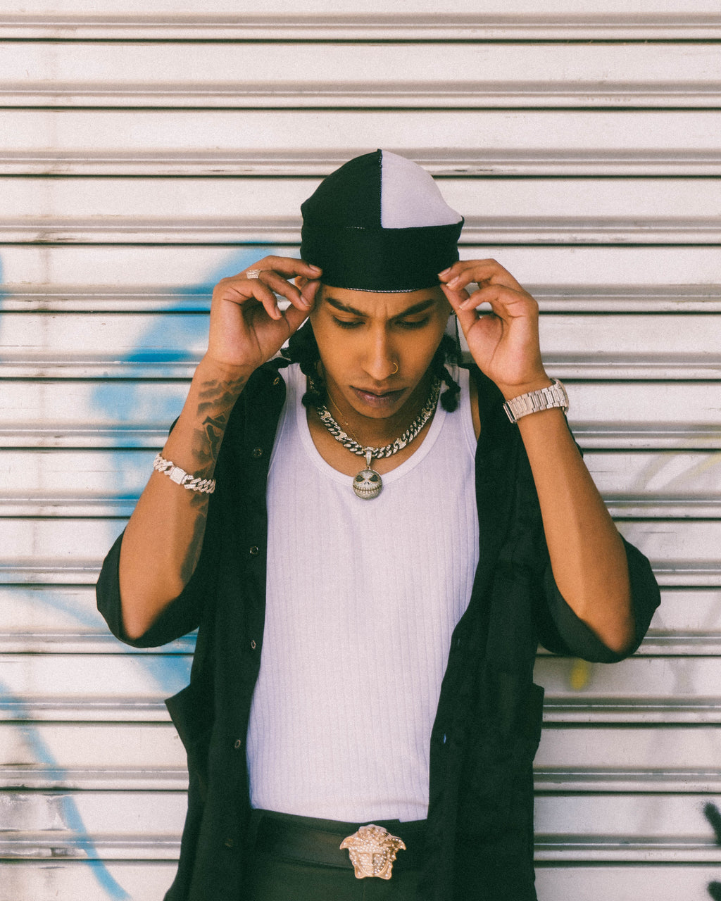 Durag combinado N/B