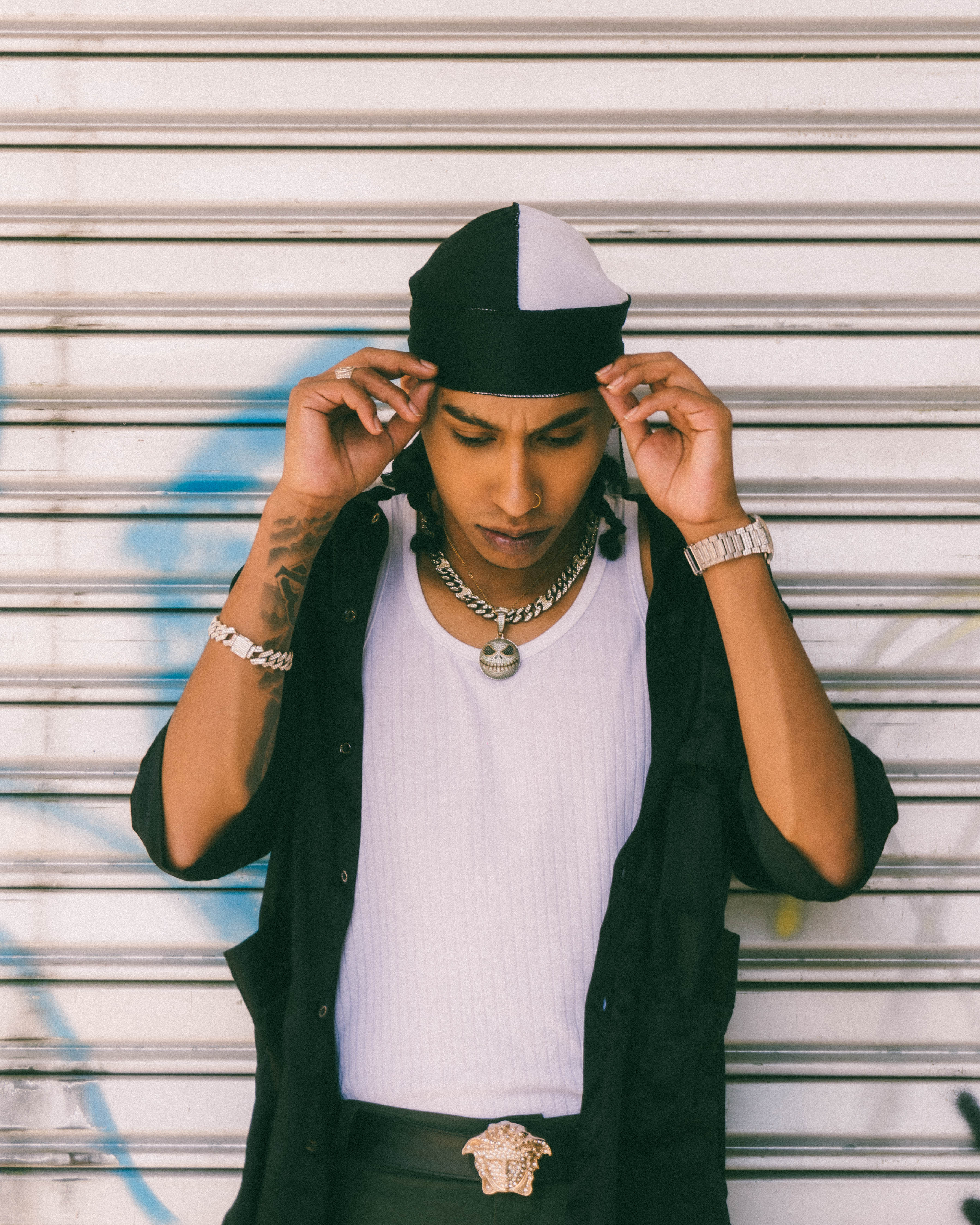 Durag combinado N/B