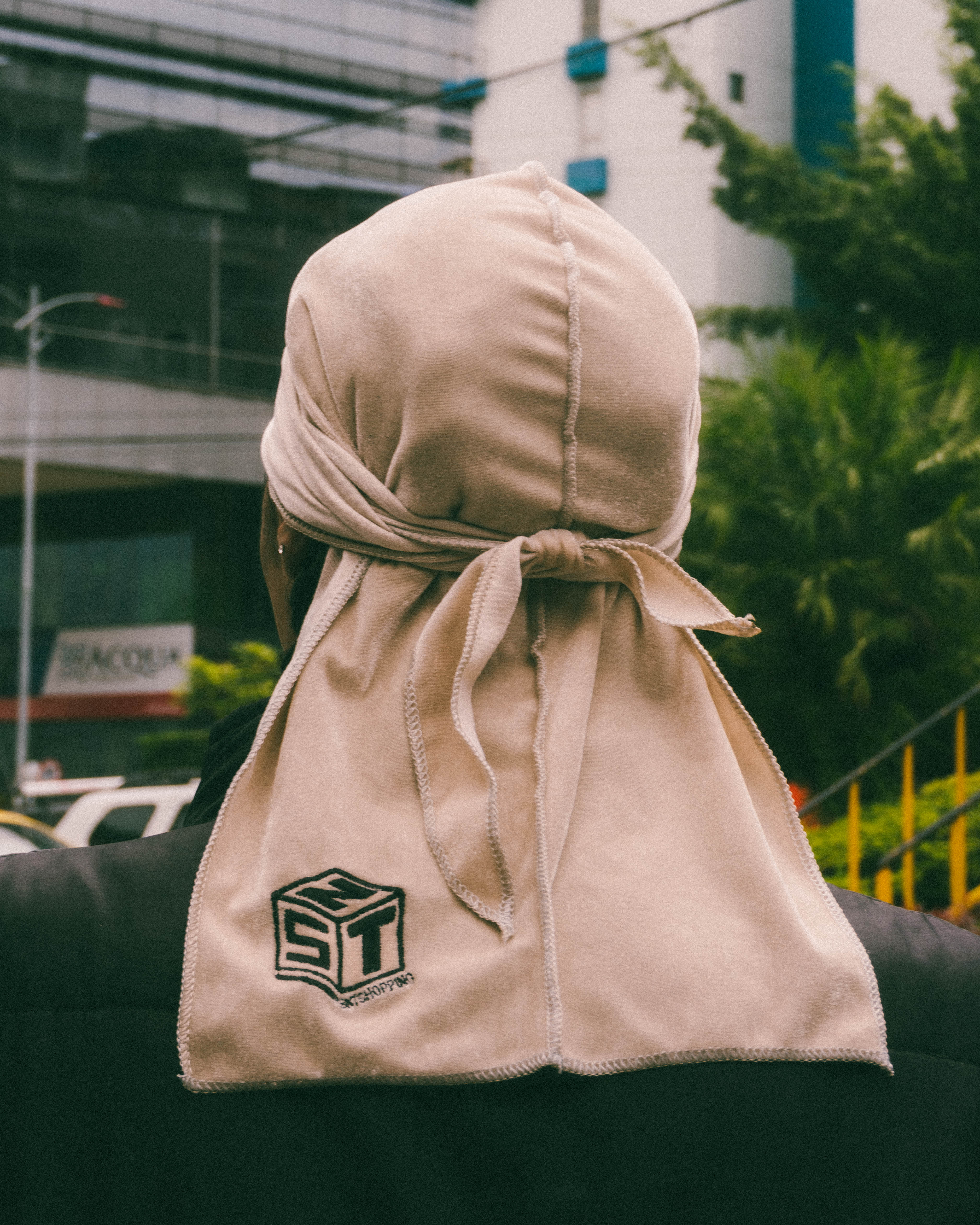 Durag velvet Beige