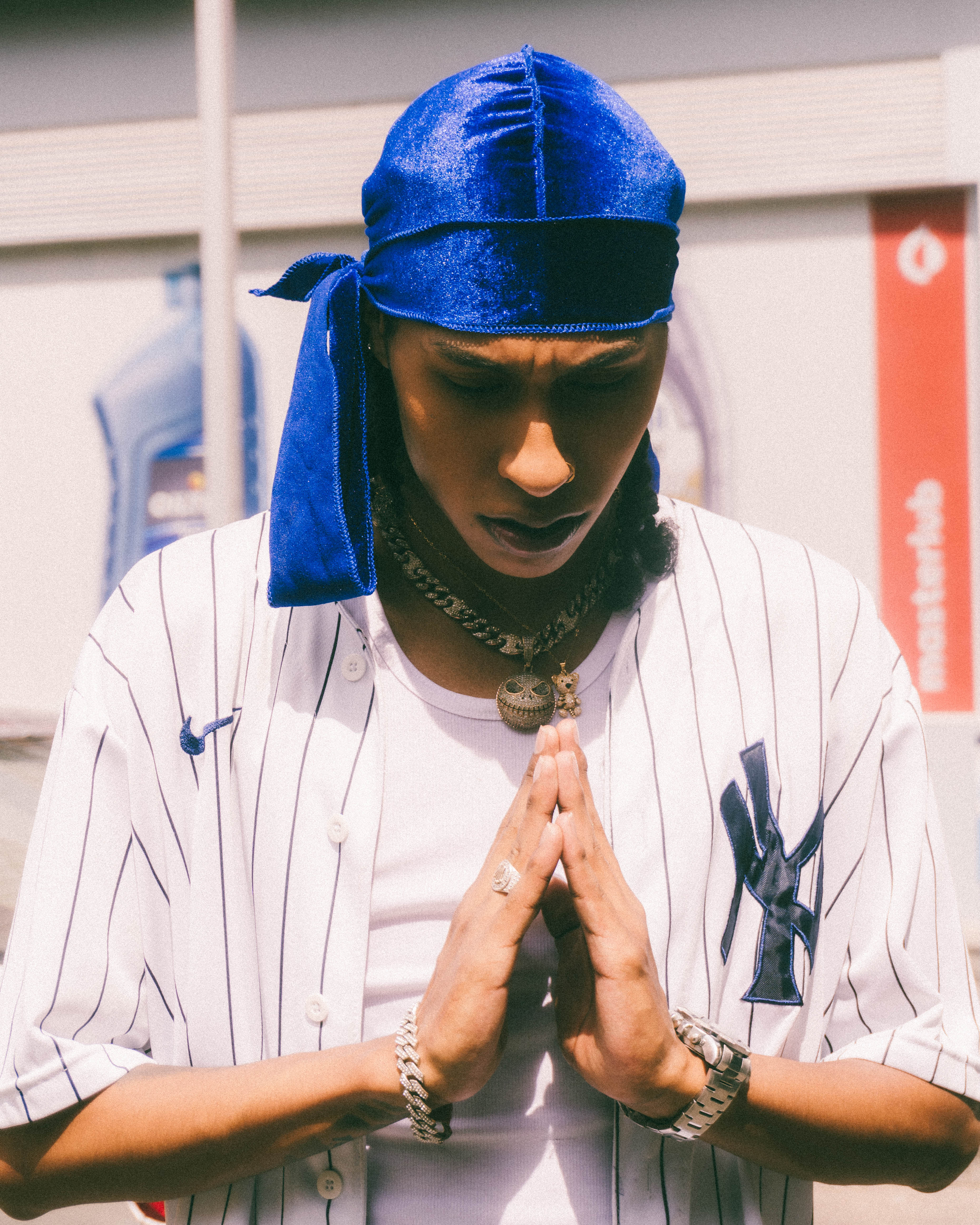Durag velvet azul