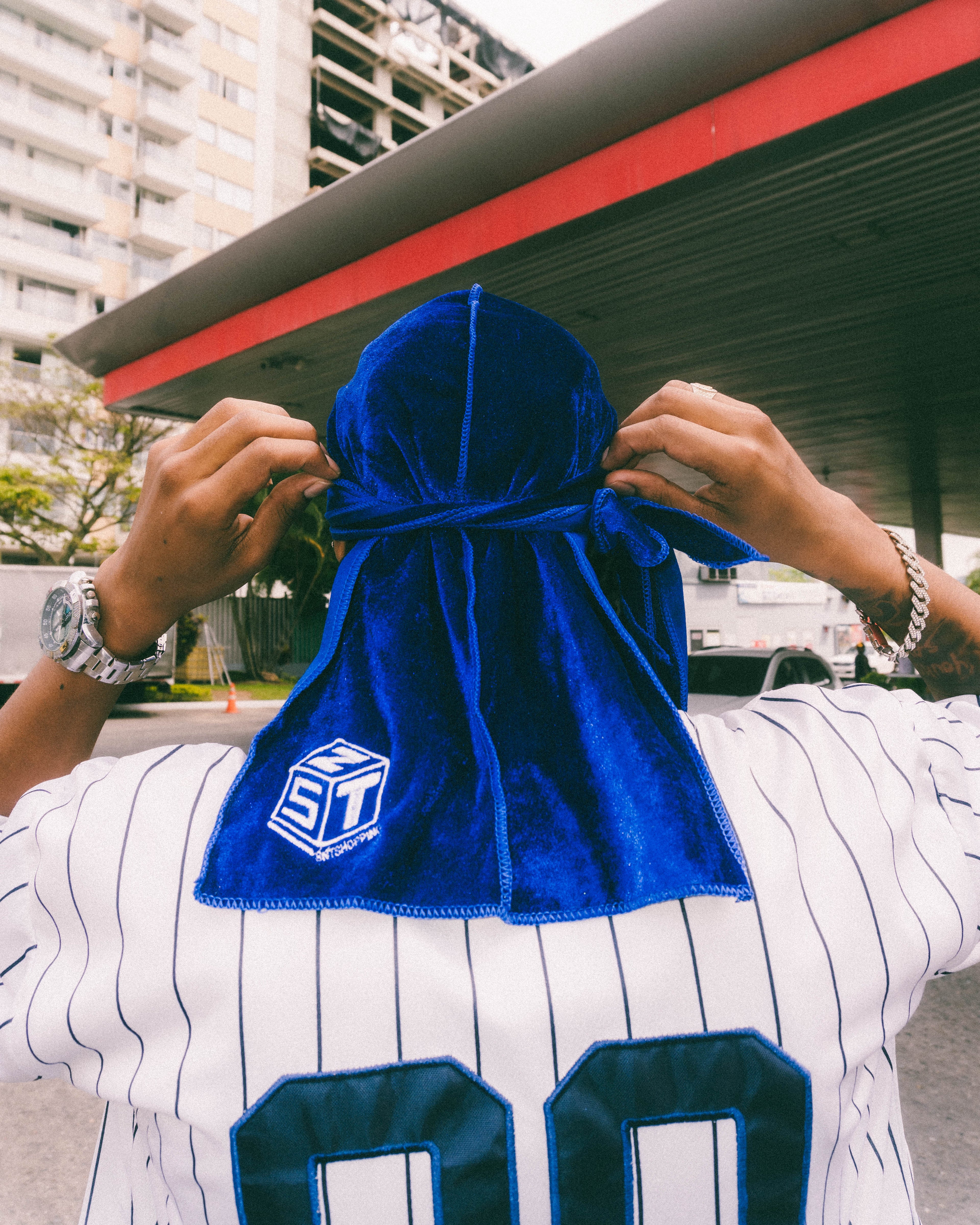 Durag velvet azul