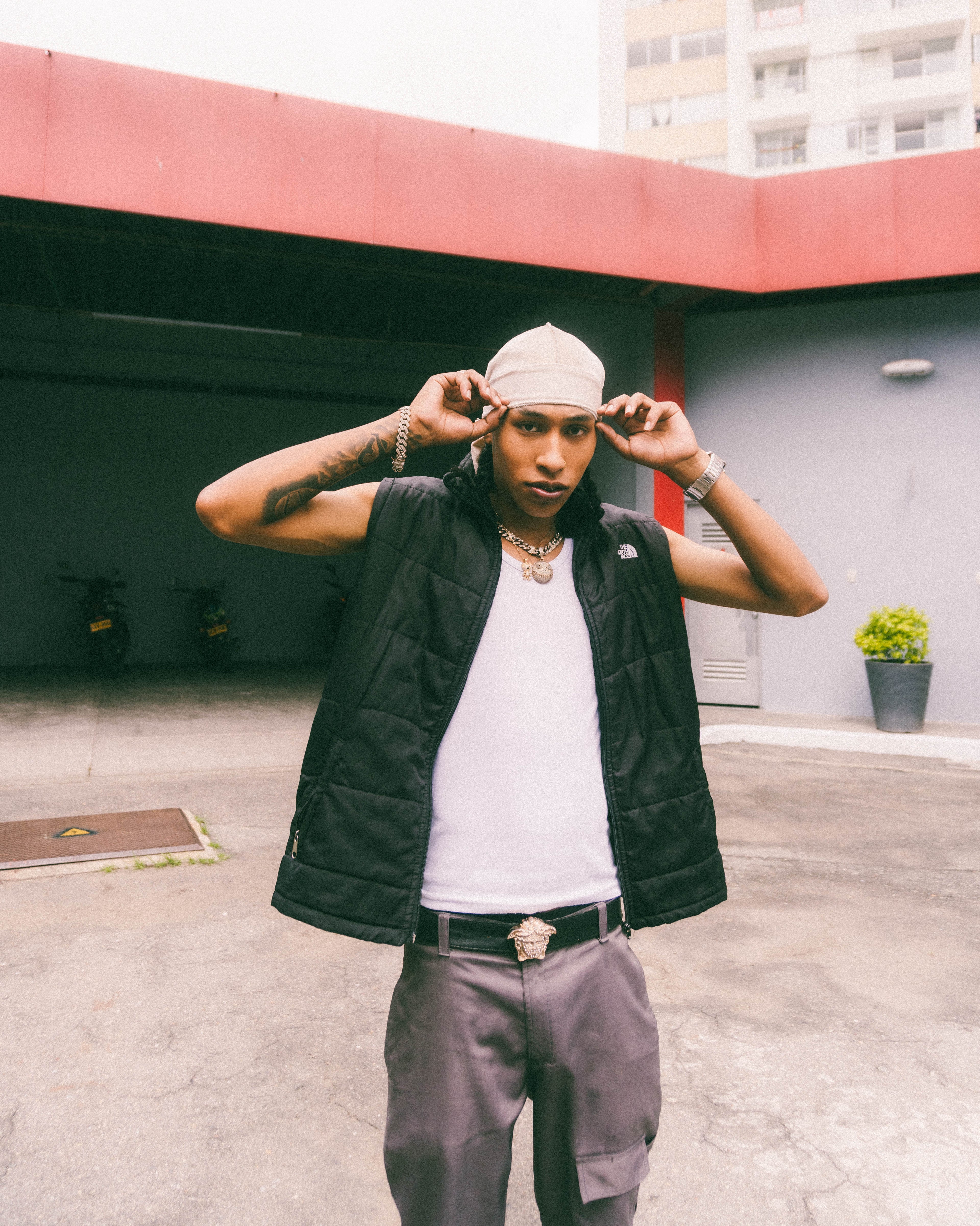 Durag velvet Beige