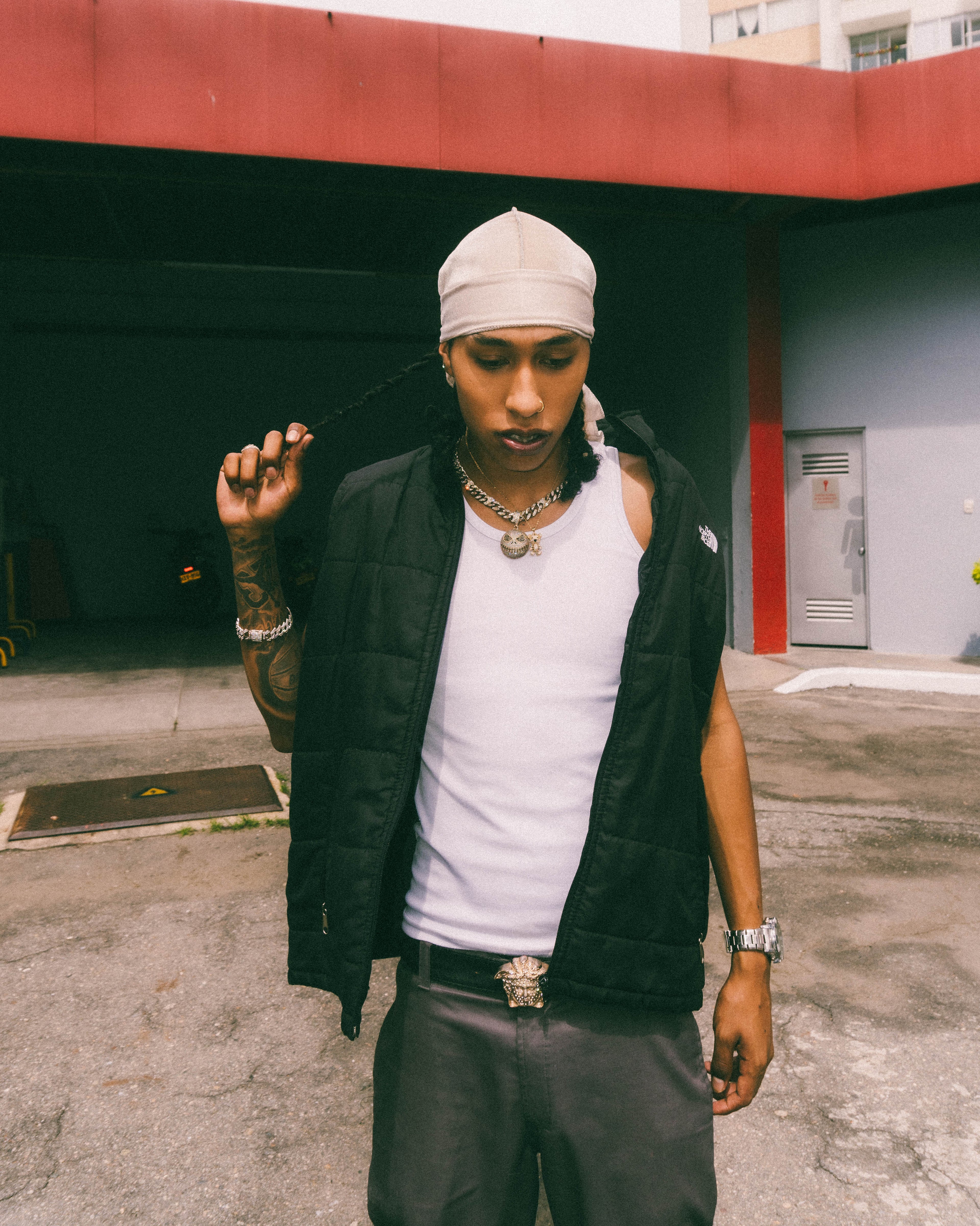 Durag velvet Beige